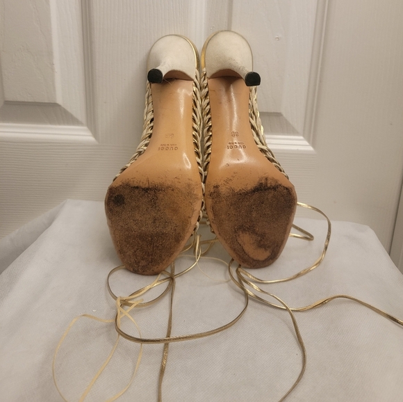 Gucci wrap ankle heel women shoe size 8 - Picture 8 of 16